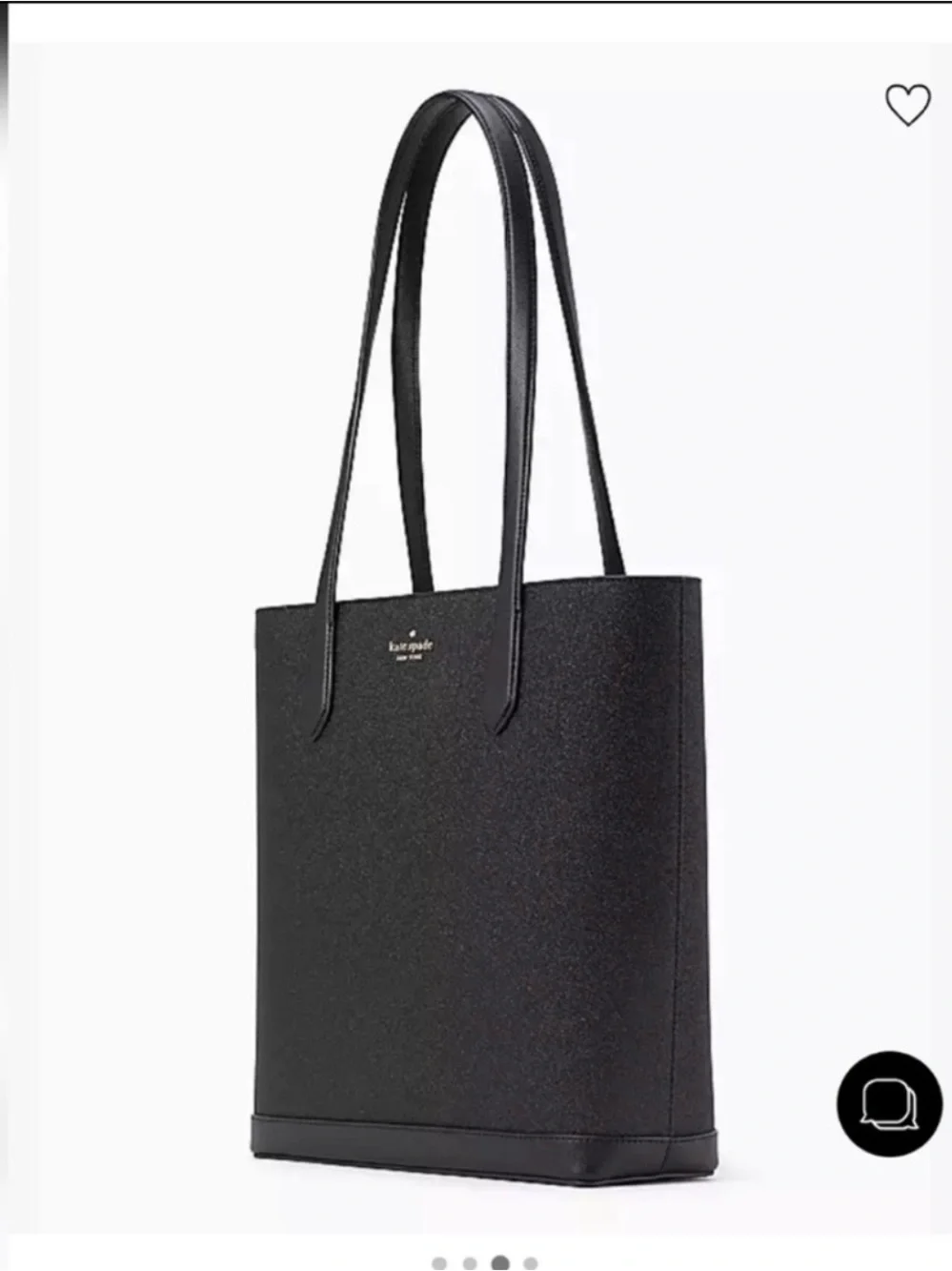 Kate Spade Black Tinsel Tote